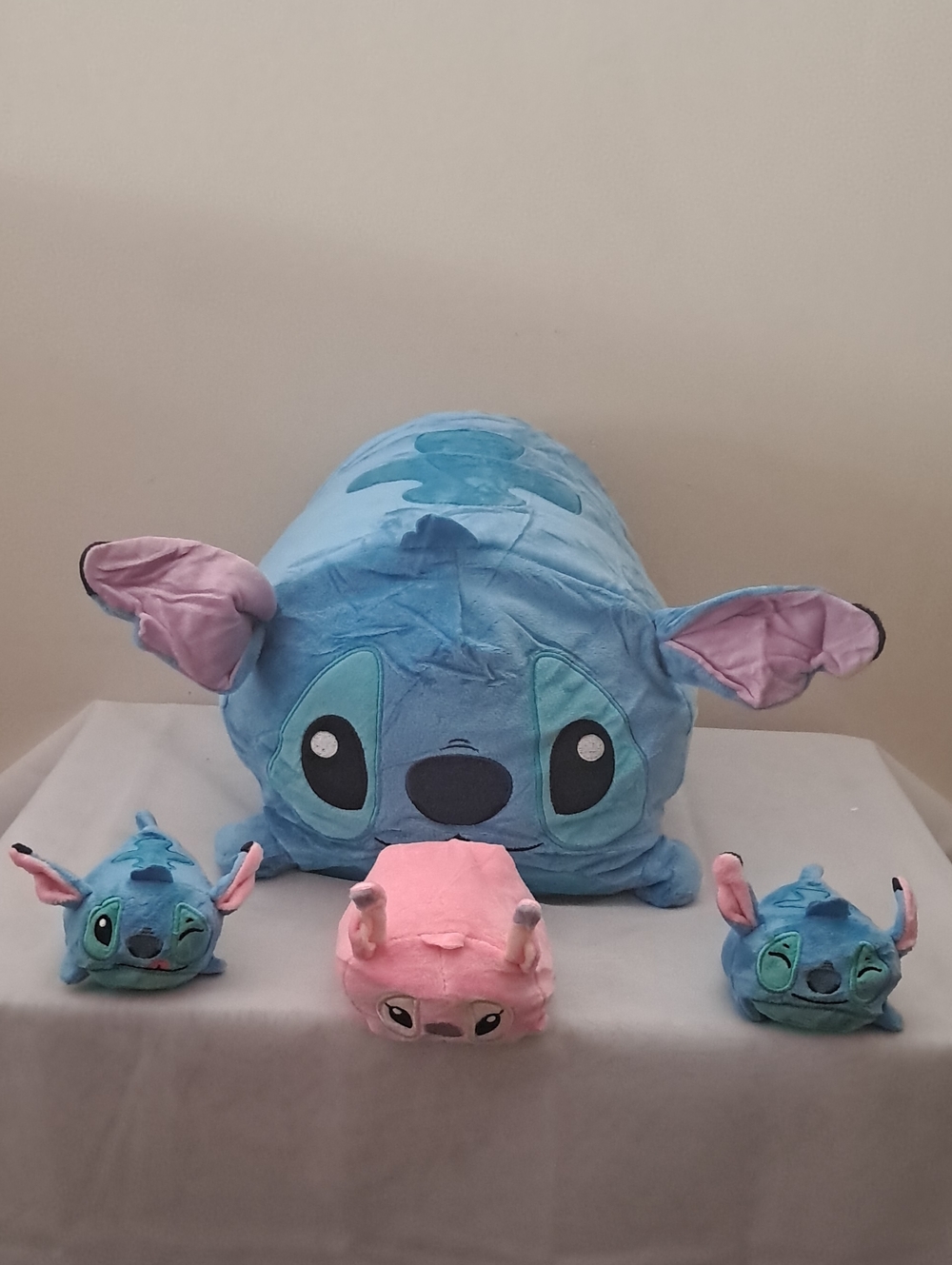 Stitch Plush Bundle with Mini Characters - Blue & Pink
